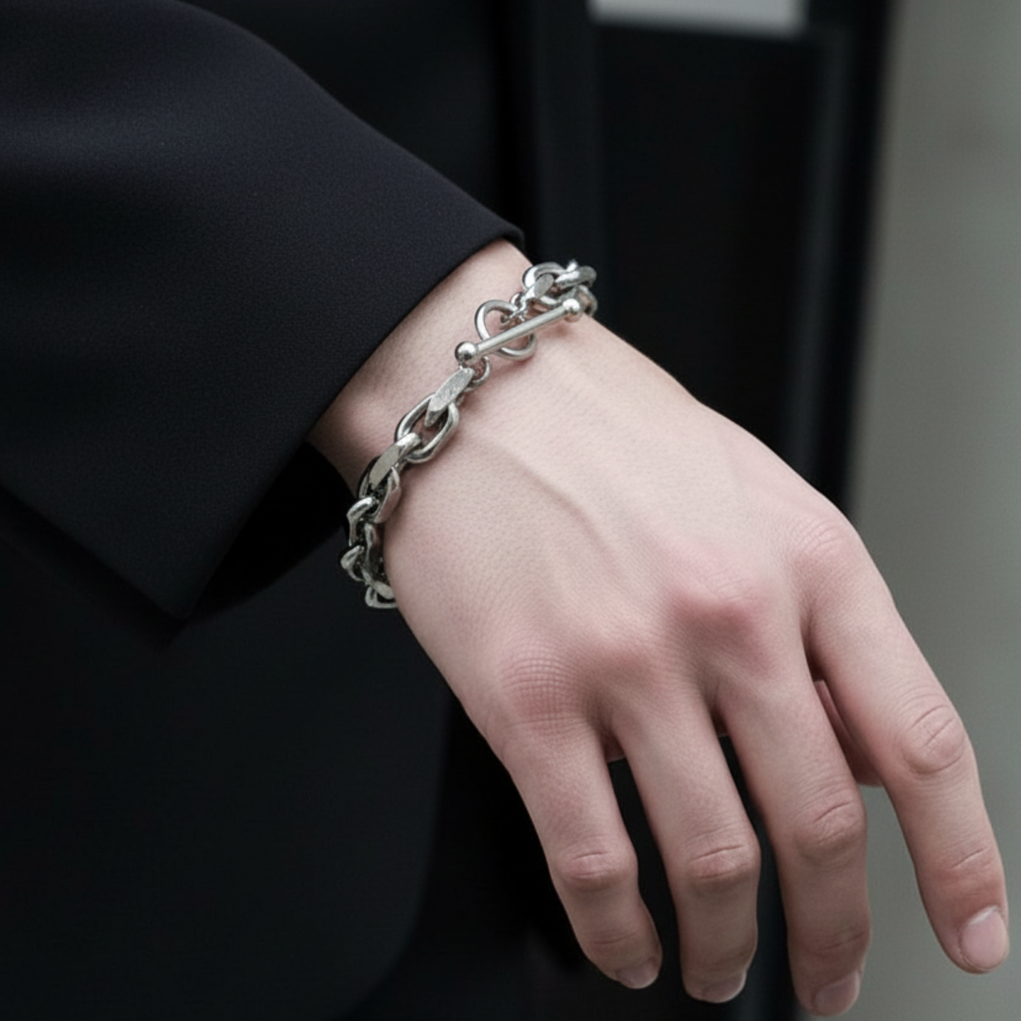 【ステンレス マンテル チェーンブレスレット】Mantel Chain Bracelet