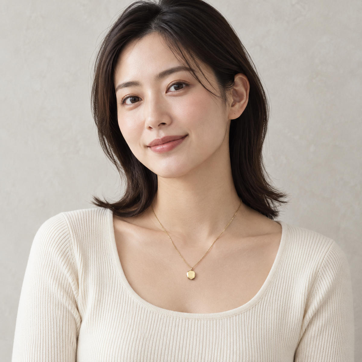 【ステンレス 刻印無料 ネックレス】Organic Pebble Necklace