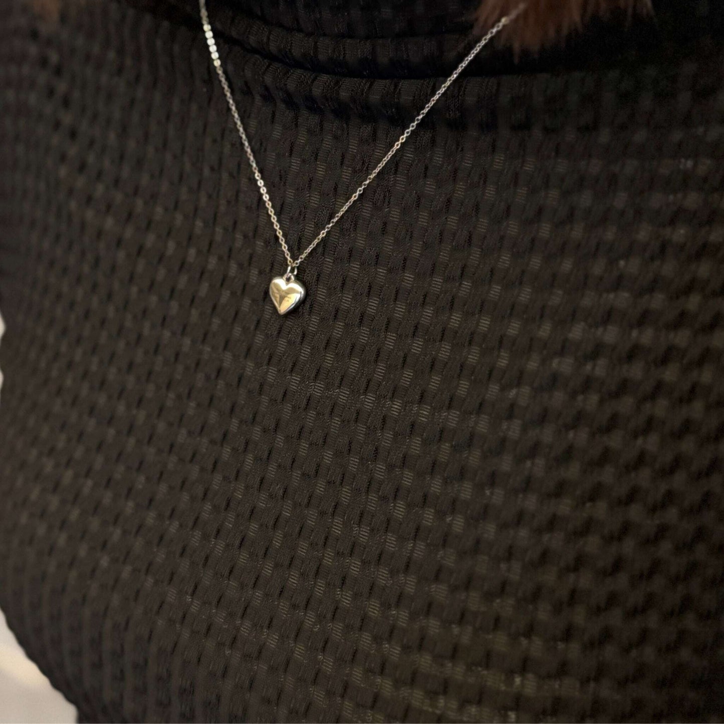 【ステンレス 刻印無料 ハートネックレス】Message Heart Necklace