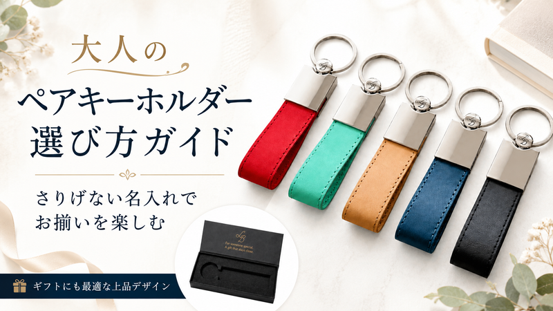 大人のペアキーホルダー選び方ガイド｜さりげない名入れでお揃いを楽しむ