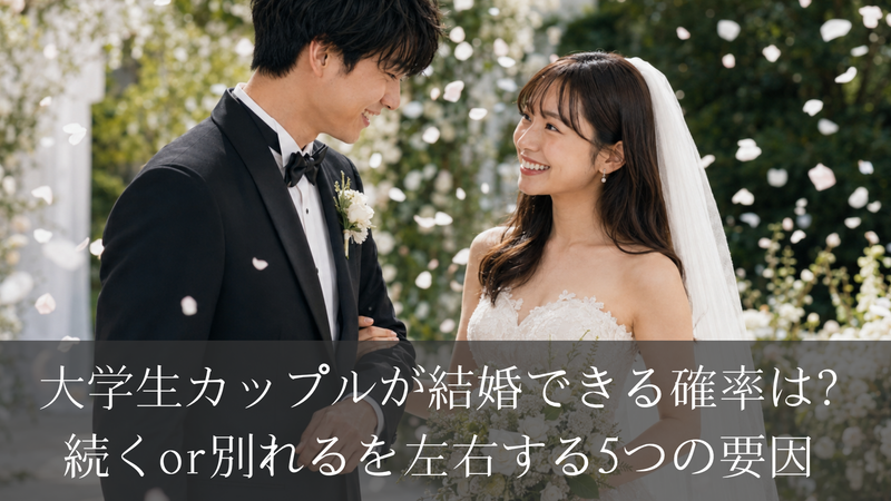 大学生カップルが結婚できる確率は？続くor別れるを左右する5つの要因