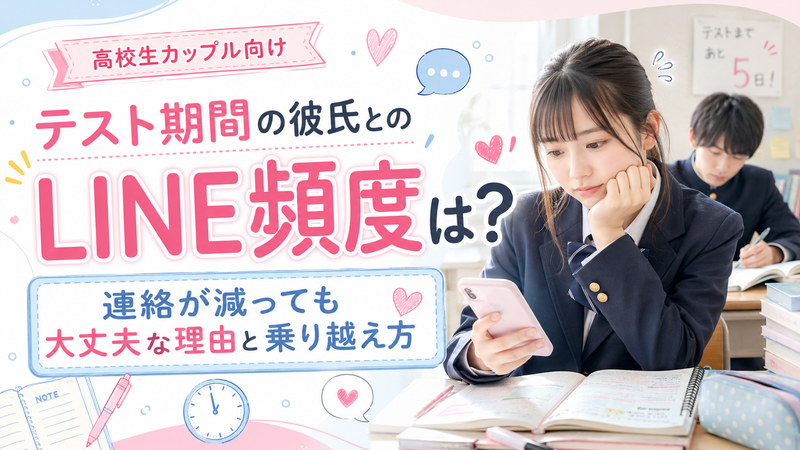 テスト期間の彼氏とのLINE頻度は？連絡が減っても大丈夫な理由と乗り越え方