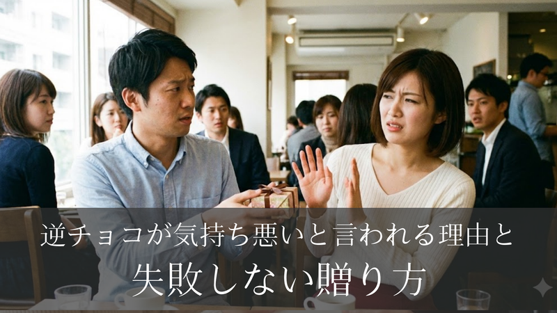 逆チョコが気持ち悪いと言われる理由と失敗しない贈り方【完全ガイド】