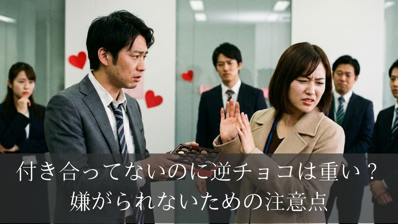付き合ってないのに逆チョコは重い？嫌がられないための注意点