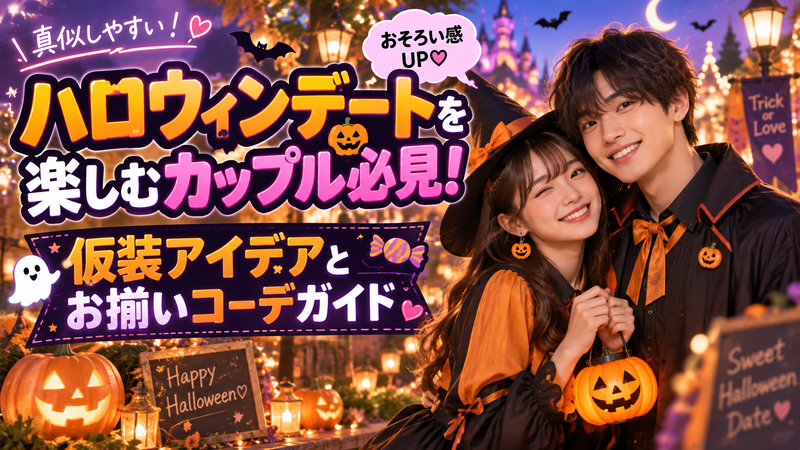 ハロウィンデートを楽しむカップル必見！仮装アイデアとお揃いコーデガイド
