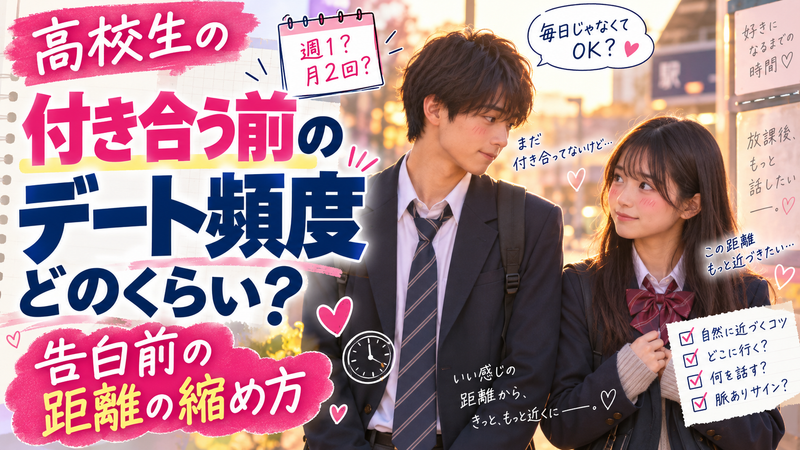 高校生の付き合う前のデート頻度はどのくらい？告白前の距離の縮め方