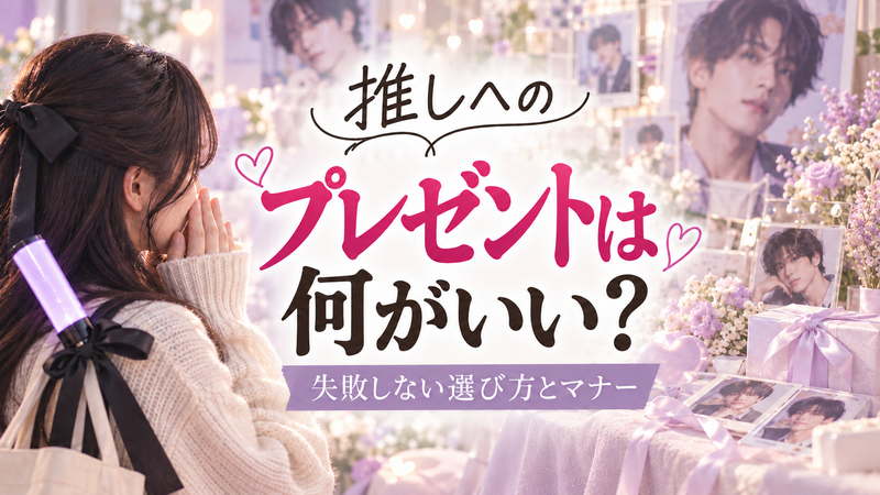 推しへのプレゼントは何がいい？失敗しない選び方とマナー・お揃いで楽しめるペアアイテム5選