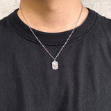 【ステンレス ペアネックレス セット】Star Light Frame Necklace Set