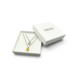 【ステンレス 刻印無料 ペアネックレス】Vintage Hammered Necklace Set