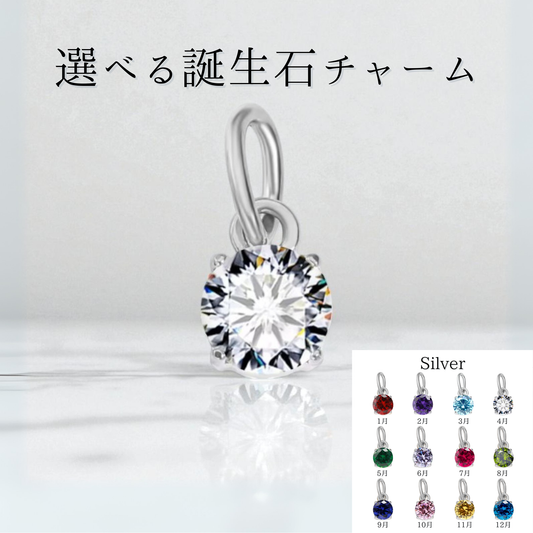 Birth Stone Charm(Silver)