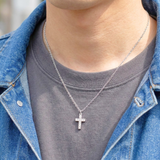【ステンレス 刻印無料 クロスネックレス】Cross Necklace