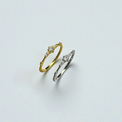 【シルバー925 リング 上品】Grace Line Ring