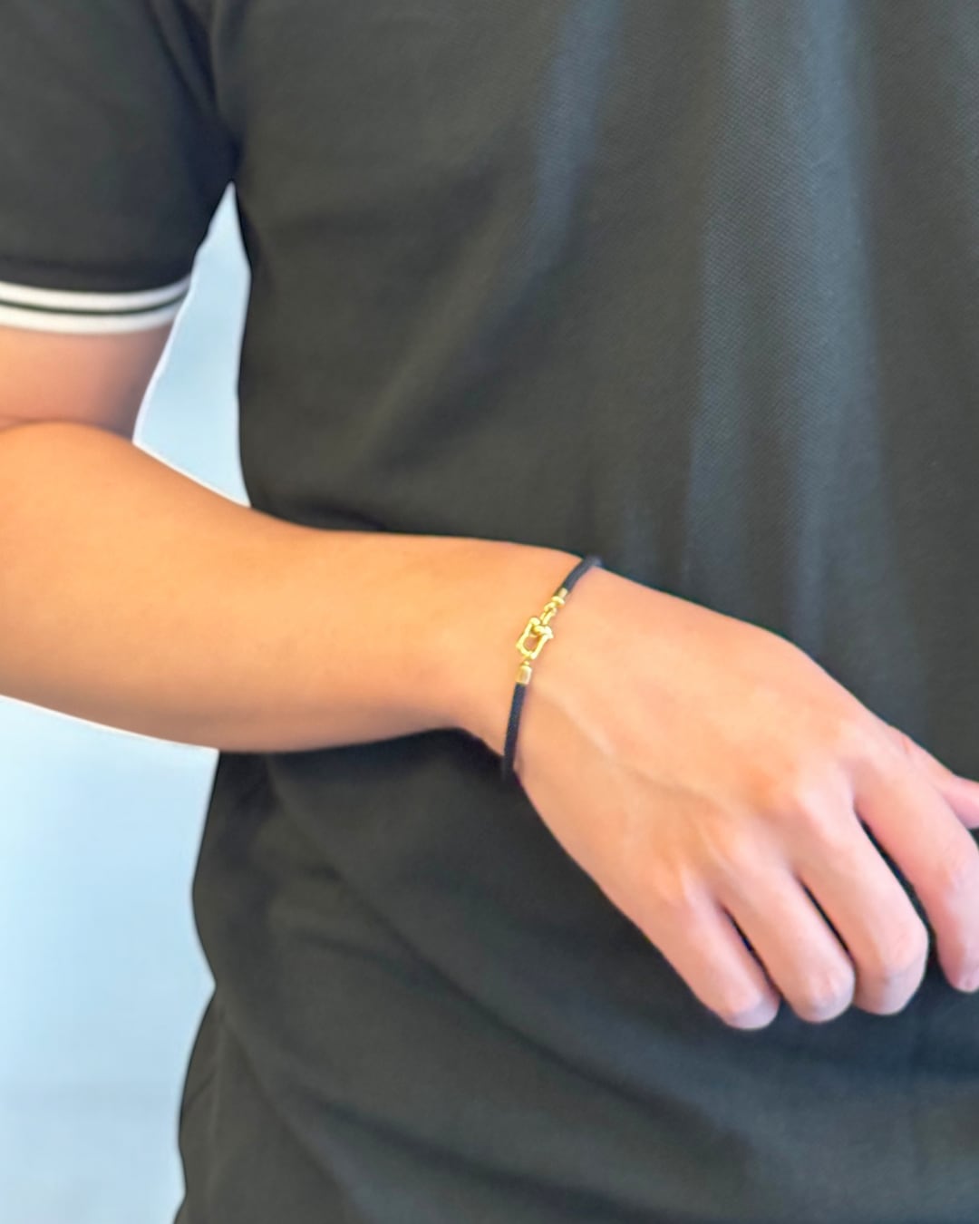 U-Shaped Lock Cord Bracelet
