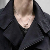 【水に強い ネックレス 錆びない】Linked Circle Necklace