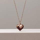 【ステンレス 刻印無料 ペアネックレス】Message Heart Necklace Set