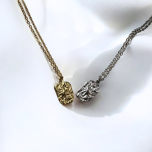 【ステンレス スターライト フレームネックレス】Star Light Frame Necklace