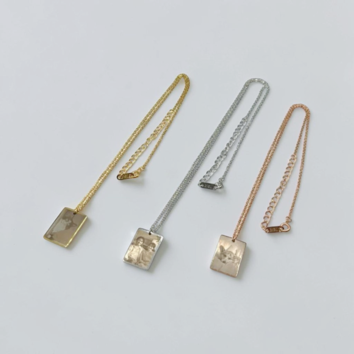【写真彫刻可能】Memorial Card Necklace