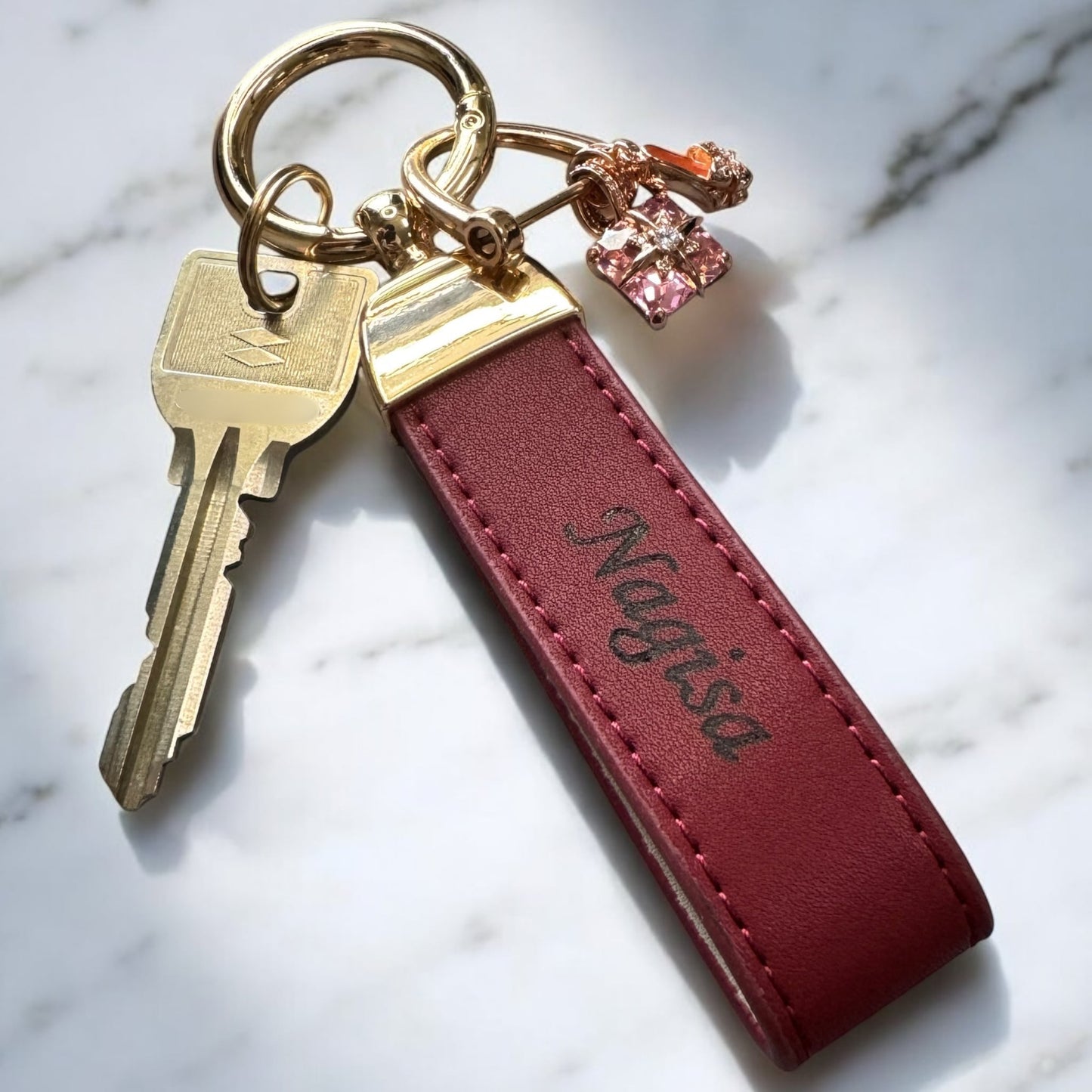Luxe Name Key Ring