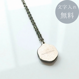 【ステンレス 刻印無料 サークルネックレス】Star Light Circle Necklace