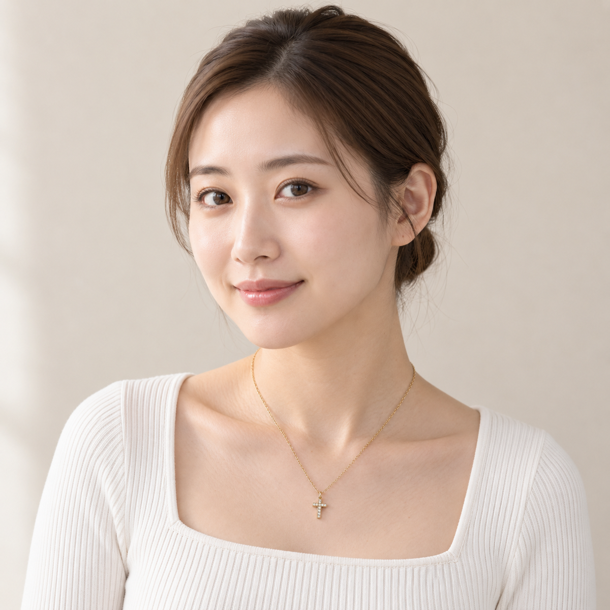 【ペアネックレス クロス  刻印無料】Cross Necklace Set