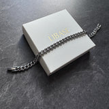 【ステンレス メンズ ブレスレット】Silver Chain Bracelet