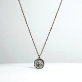 【ステンレス 刻印無料 サークルネックレス】Star Light Circle Necklace