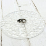 【ステンレス 刻印無料 ピアス】Half Freezing Hoop Pierce
