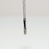 【ステンレス  ツイストバー ペアネックレス】Twist Bar Necklace Set