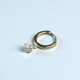 【シルバー925 レディース ピアス】Eternal Spark Hoops Pierce