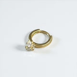 【シルバー925 レディース ピアス】Eternal Spark Hoops Pierce