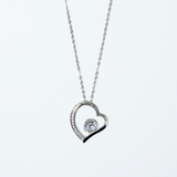 【シルバー925 レディース ネックレス】Eternal Heart Necklace
