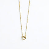 【シルバー925 ハートネックレス レディース】Lueur Heart Necklace