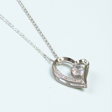 【シルバー925 レディース ネックレス】Eternal Heart Necklace