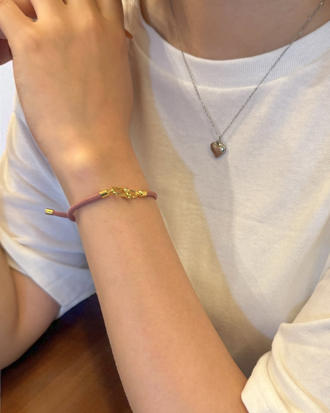 U-Shaped Lock Cord Bracelet