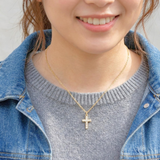 【ステンレス 刻印無料 クロスネックレス】Cross Necklace