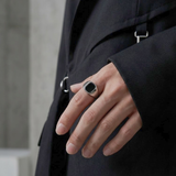 【ステンレス メンズ リング】Stone Ring