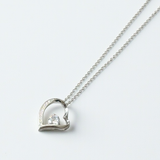 【シルバー925 レディース ネックレス】Eternal Heart Necklace