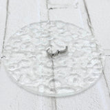 【ステンレス 刻印無料 ピアス】Half Freezing Hoop Pierce