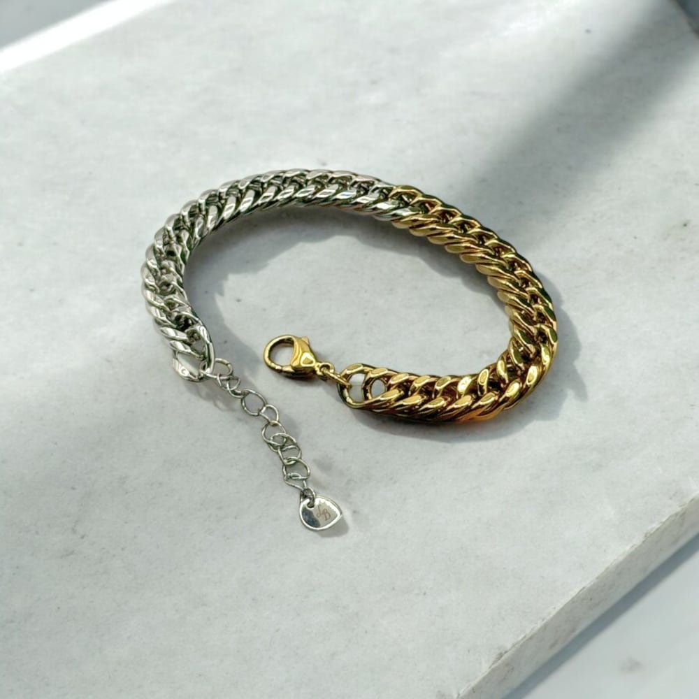 Bicolor Chain Bracelet