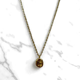 【刻印無料 ヴィンテージ セット】Vintage Hammered Necklace & Ring Set