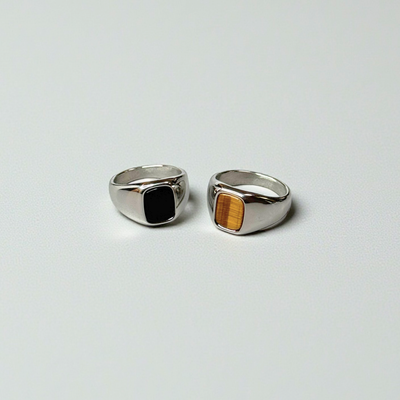 【ステンレス メンズ リング】Stone Ring