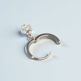 【シルバー925 レディース ピアス】Eternal Spark Hoops Pierce