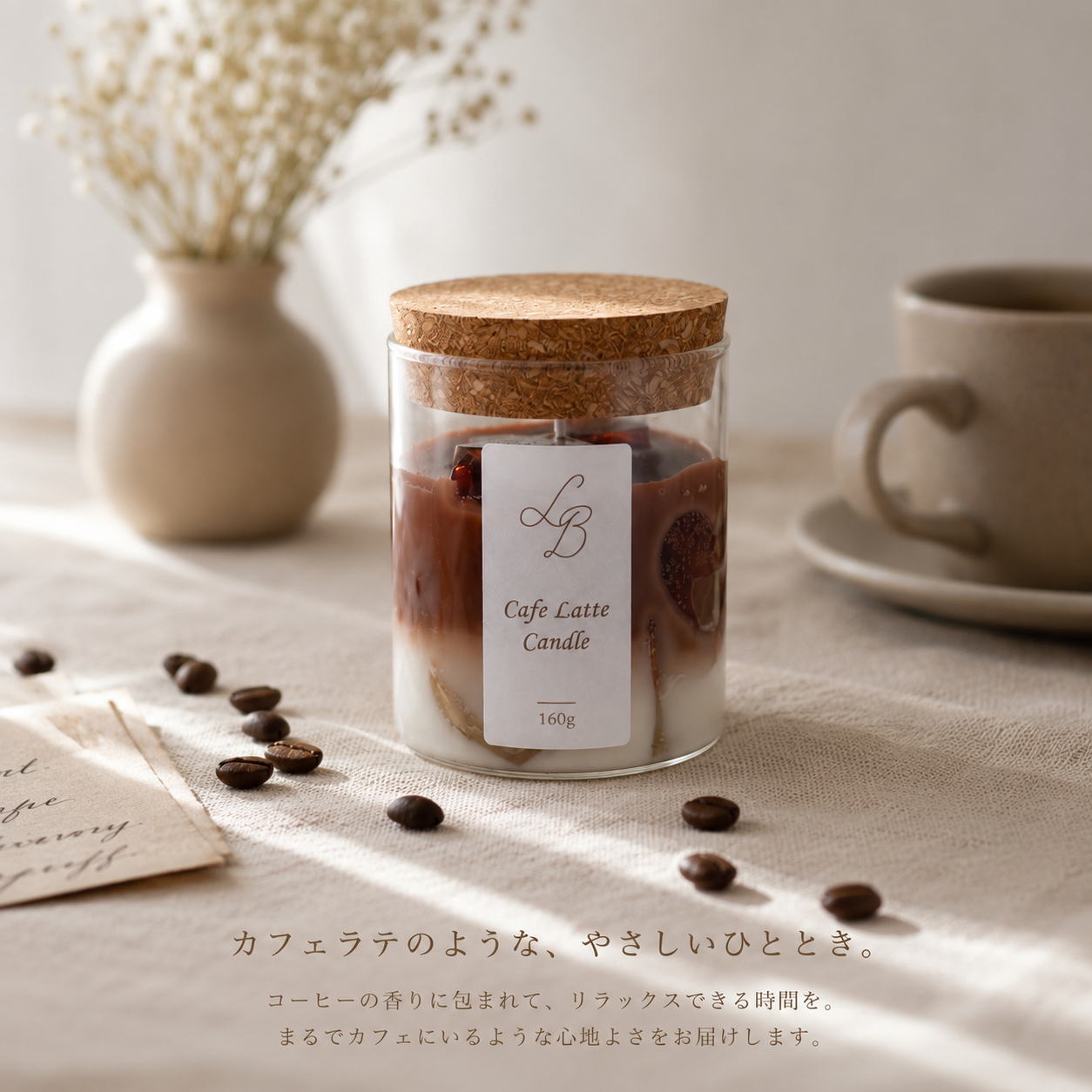 【アロマキャンドル・ラテ】Latte Candle Collection【飲みたくなるほど、かわいい。】