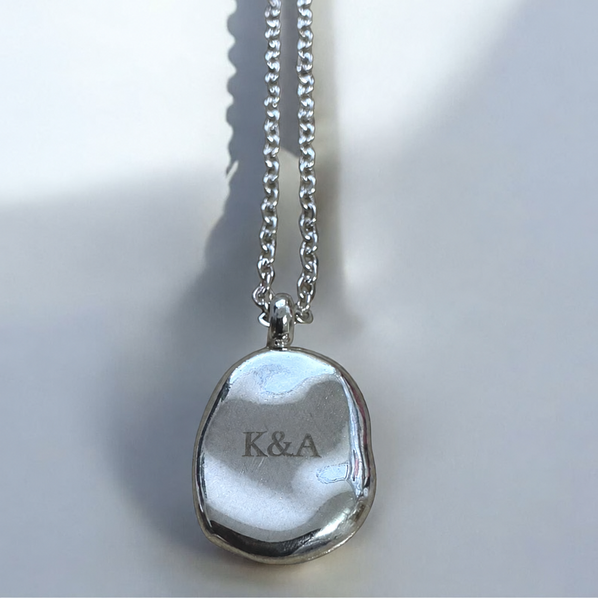 【刻印無料 ヴィンテージ セット】Vintage Hammered Necklace & Ring Set