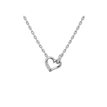 【シルバー925 ハートネックレス レディース】Lueur Heart Necklace
