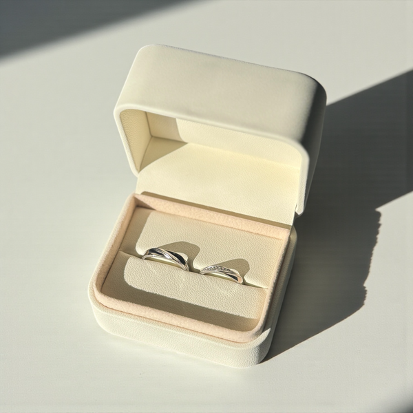 【ペアリング シルバー925 フリーサイズ】Eternal Flow Ring Set