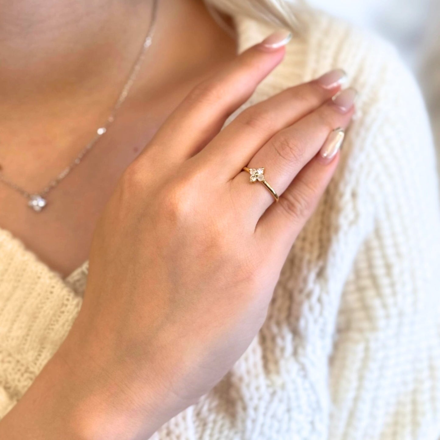 Star Bloom Necklace & Ring Set