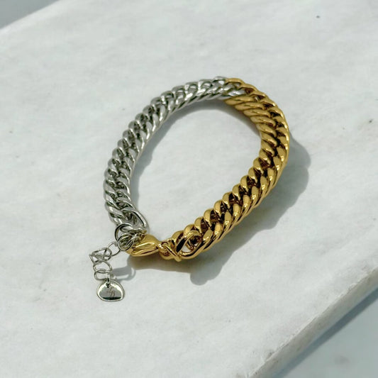 Bicolor Chain Bracelet