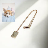 【写真彫刻可能】Memorial Card Necklace