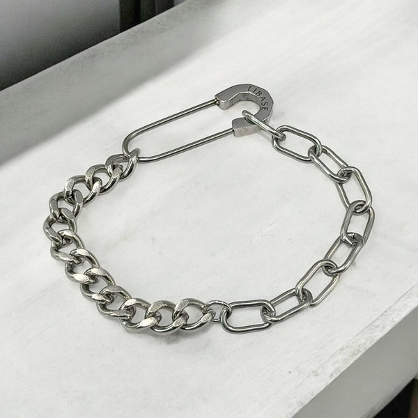 【ステンレス セーフティチェーン ブレスレット】Safety Chain Bracelet